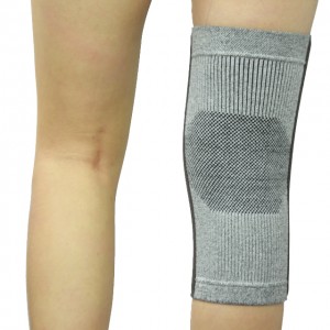 Knee Brace with Silicone Pad and Elastic Metal Side Bars – Compression Sleeve for Running