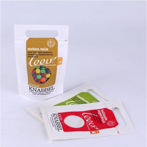 papel kraft stand up pouch