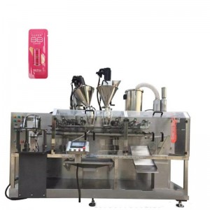 Double bag-given powder granule horizontal automatic packing machine