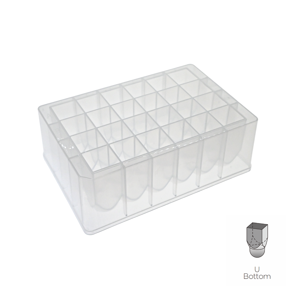 Reasonable price 96 Well Pcr Plate - 10mL 24 Square Deep Well Plate U Bottom – ACE
