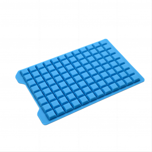 Tapis d'étanchéité en PTFE bleu pour microplaque à 96 puits carrés