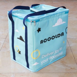 Personlised Insulated Takeaway Food Grocery Delivery Cooler Bag With Handle ACD-H-016