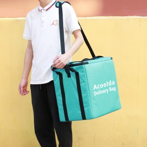 Customized Shoulder Hand Take PEVA Nylon Food Thermo Bag With Honeycomb Board Inside ACD-H-004