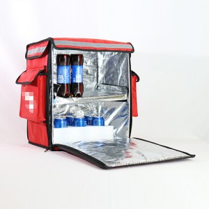 Acoolda Reusable Red Design for China OEM Delivery Bag For Restaurant