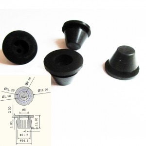 4mm waterproof rubber plugs for hole silicone cable grommets washer 5mm id silicone grommet cable protector plug
