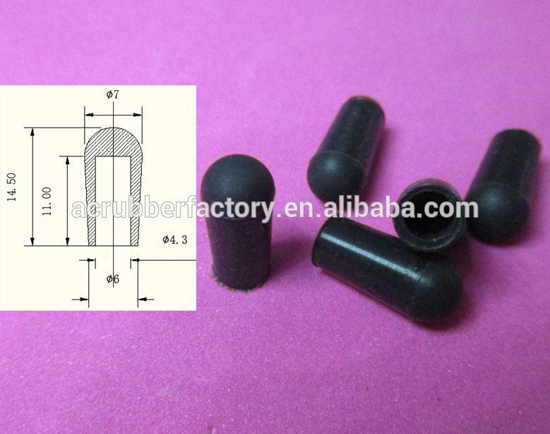 small tip for metal small rubber tip 4.3 mm rubber tip cover
