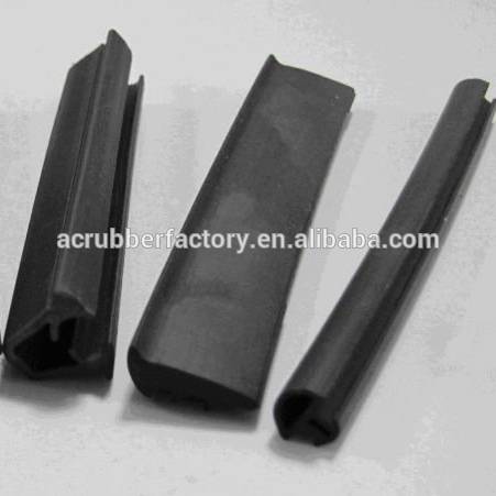 2 inch wide foam rubber silicone sealing windscreen rubber seal custom shape silicone rubberstrips rubber edge for sheet metal