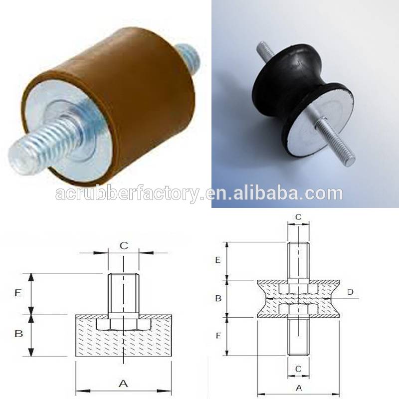 M3 M4 M5 M6 M8 M10 M12 M16 silicone rubber shock absorber rubber damper