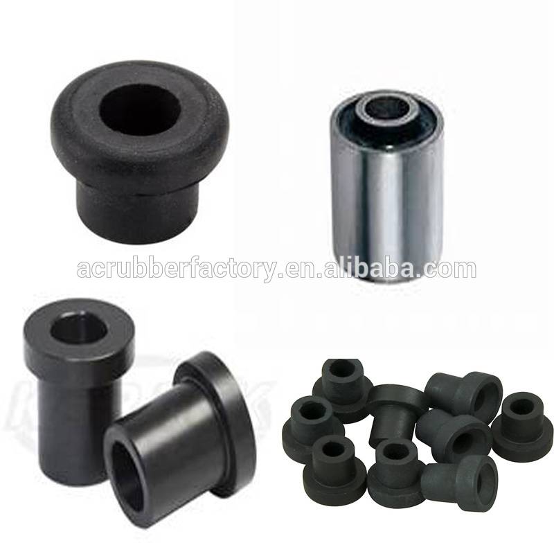 China Custom mold black shock absorber rubber vibration mounts 9/16  diameter 2/3 thick 3/8 3/16 studs engine mount rubber bushing factory  and manufacturers