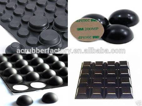 China 3m self adhesive silicone feet rubber feet for electronics molded  rubber feet for electronics factory and manufacturers