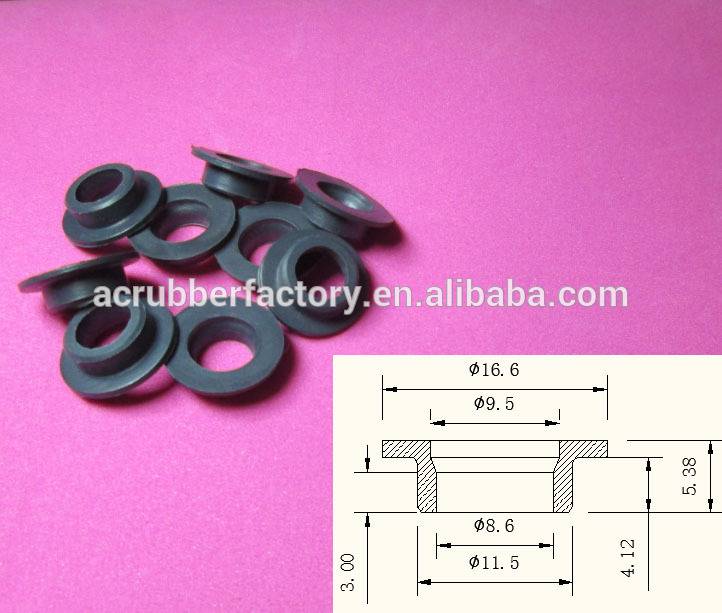 HVMQ 0.34 inch cables protecting coil 8.6mm T shape grommet T shape rubber ferrule