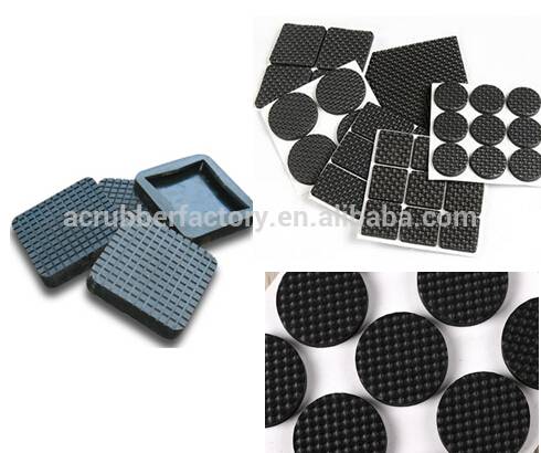 Rubber furniture floor pads adhesive protection anti-sound 3m glue Trade Assurance rubber cushion pad