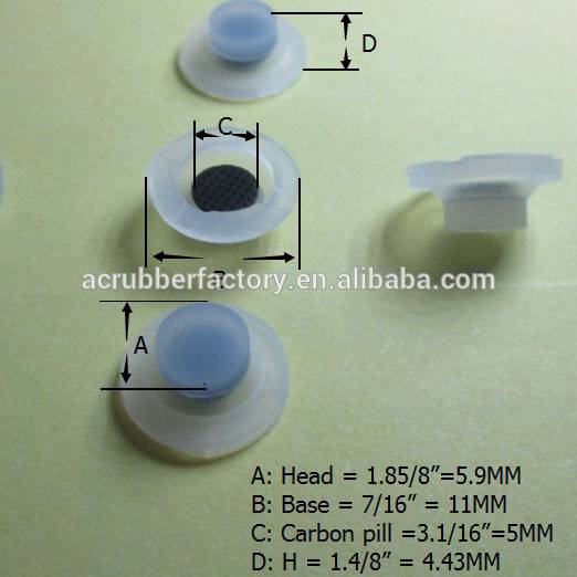 Customize All Kinds Of Silicone Rubber Buttons Keypad Such As Conductive Carbon Pill Keypad Tablet And Car Alarm Button