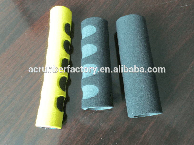 China silicone rubber grip fitness silicone handle with plastic tube  inserted holder silicone pot handle holder rubber grip material factory and  manufacturers