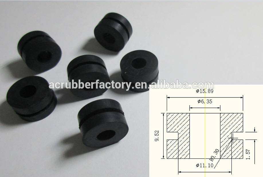 China 7.8mm hole white electrical rubber grommet plug with