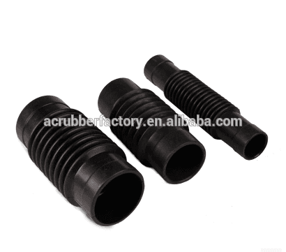 Customized Neoprene Square rubber bellows suspensions Waterproof Push Rod Rubber Seal Bellow 34mm Length