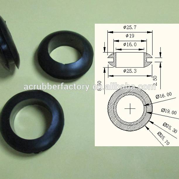 6mm small silicone rubber grommet electrical wire rubber grommet for gun sights and  wiring grommets accessories