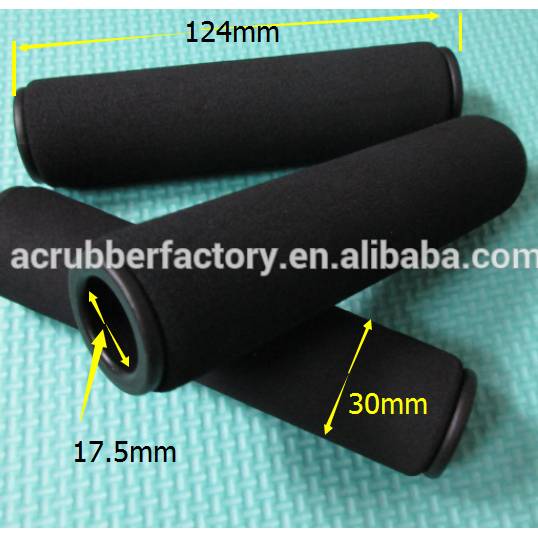 Custom make NBR EPDM foam and stroller handle rubber foam handle grip