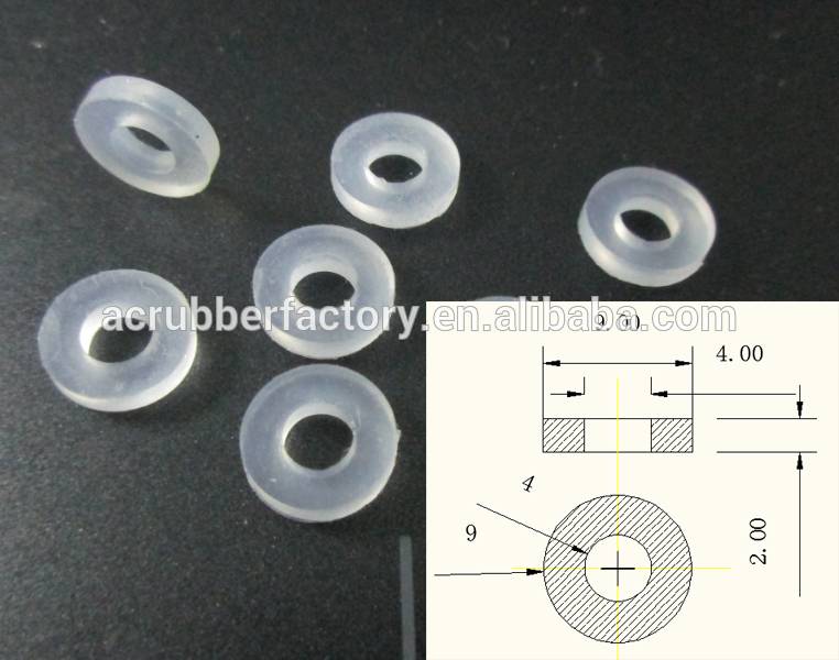 Thin Flat Round Clear Silicone Rubber Gaskets For Waterproof And Dustproof