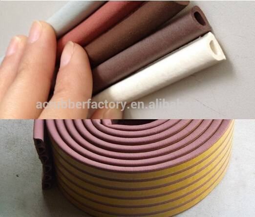 Adhesive-Backed Rubber protective edge trim u-shaped edge trim rubber strip door seal