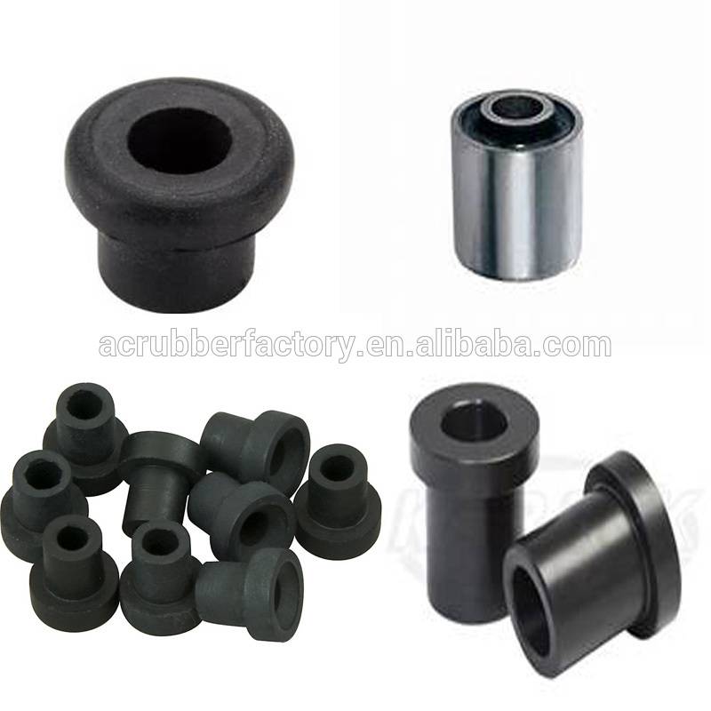 China Custom mold black shock absorber rubber vibration mounts 9/16  diameter 2/3 thick 3/8 3/16 studs engine mount rubber bushing factory  and manufacturers