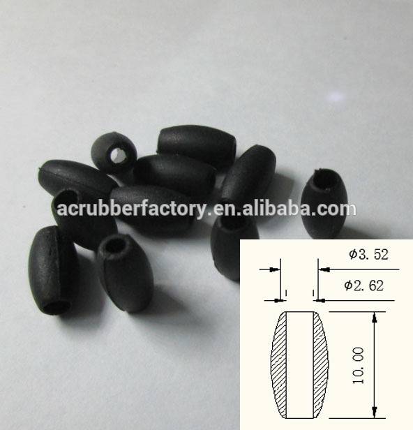 3.5 3.6 mm anti-vibration rubber bushes oval rubber bush ellipsoidal silicone bush