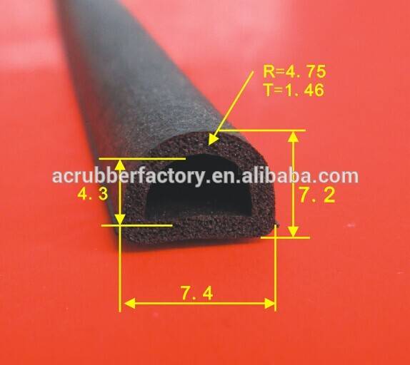 China self adhesive EPDM foam rubber weatherstripping Door and