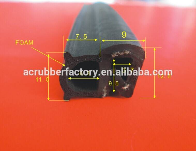 vulcanized rubber protective strips self-adhesive rubber bumper strip