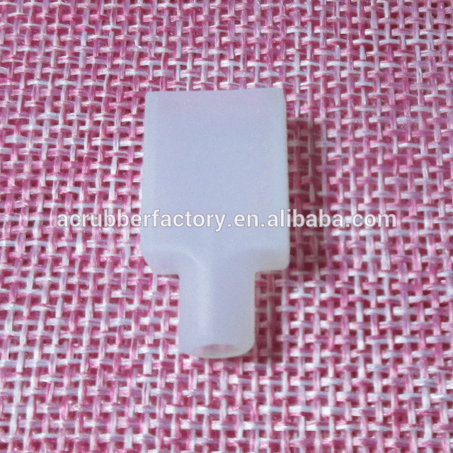 Custom make Soft Silicone Rubber End Caps with Holes for Pipe