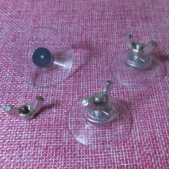 locking PVC sucker suction cup with butterfly nut 304 stainless steel hand screw horn butterfly type ingot nut knurled nut