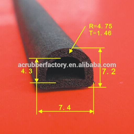 silicone rubber foam rubber seal strip used to laminate floor edging strip and boat rubber fender strip