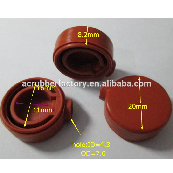 HNBR tube cap with 11 16 20 mm hole cap with side hole standard test tube silicone sealing cap