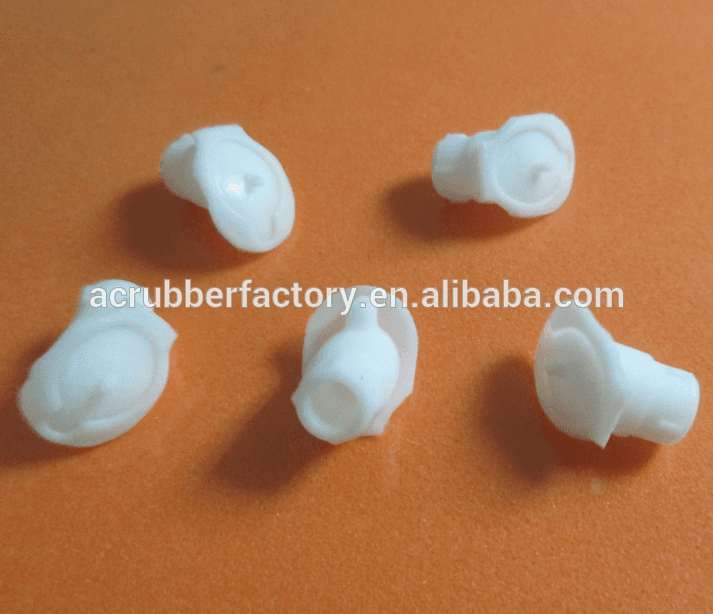 White inclined decorative rubber plug cover screw hole plug of small appliances shell rubber plug jack