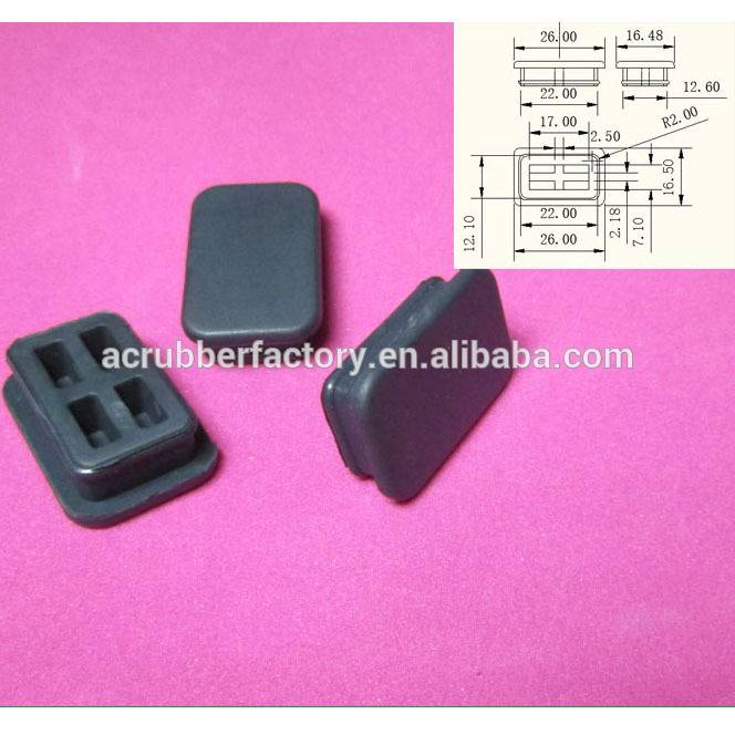 Chinese Professional White Plastic Hole Plugs -
 silicone bungs Ink box plug Ink cartridge plug square silicone plug – Anconn