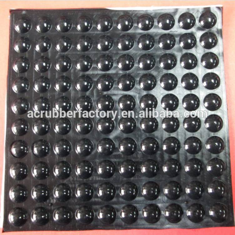 China hemispherical 3m self adhesive silicone feet anti-slip pad furniture  rubber feet self adhesive butyl rubber sheet factory and manufacturers