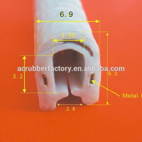 custom make silicone rubber foam trade assurance Rubber Seal door rubber hinge strip laminated edge strips