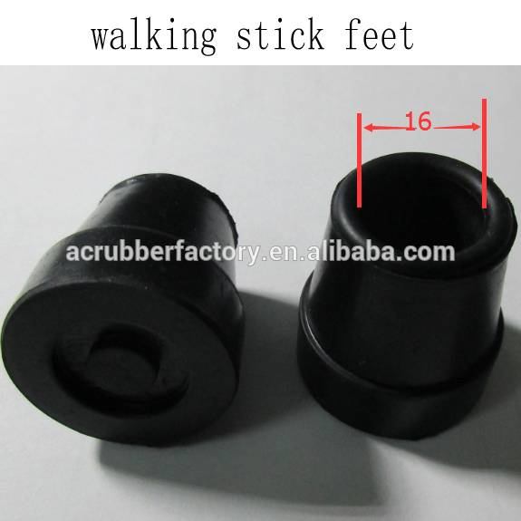 5/8" 3/4" 25/32" 1" 1 1/4inch non-slip rubber chair tips crutch crosier silicone rubber tip