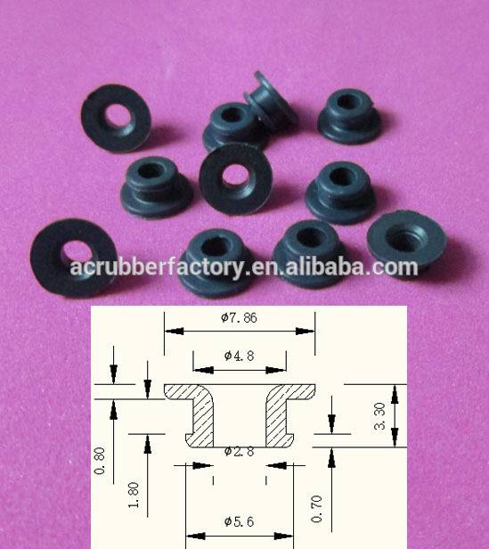 1/8" 0.11 inch grommets 3mm cable coil grommet for 4.8 mm hole