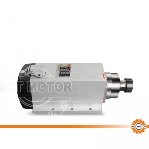 ACT MOTOR Spindle motor air cooling square 6KW ER32 CNC machine 300HZ