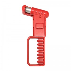 Car Bus Window Break Emergency Escape Tool Glass Breaker Safety Hammer With Anti-theft Alarm with Heavy Carbon Steel Points and Hardened Sharp