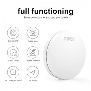 10 Years Battery Store Home Security Protection Photoelectric Fire Alarm Sensor Interconnected Smoke Alarm Detector Home System Alarm