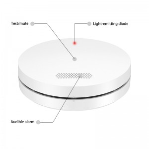 3 Years Battery Hotel Office Home Wireless Smoke Alarm Detector Fire Alarm With Home Alarm System