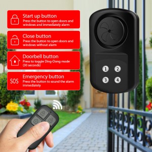 Ip67 Waterproof Door Alarm Store Burglar Protection Alert Anti Theft Home Security System Remote Wireless Outdoor Window Sensor Alarm