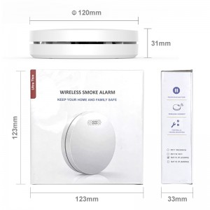 10 Years Battery Interconnected Smoke Alarm Detector Home System Alarm