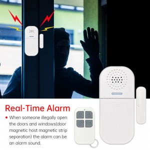 Home Indoor Door Theft System Magnetic Wireless Window Door Security Alarm 130Db Wireless Sensor Burglar Alarm With Remote Control