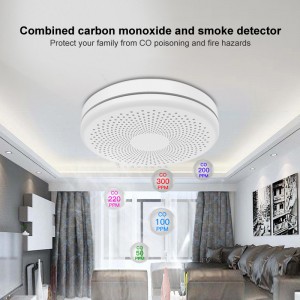 85DB Wireless Photoelectric Smoke And Carbon Monoxide Detector Alarm Sensor With Home Protection Fire Security System EN14604 EN50291