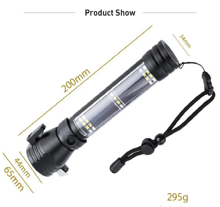 Aluminum Alloy High Power Led Flashlight Tactical Police LED Self Defence Torch Light Featured Image