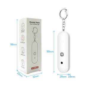 Wholesale IP56 Waterproof Emergency Self Defense Safety Alarm Mini 130DB Anti Attack Personal Alarm Keychain For Women