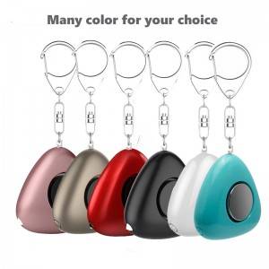 130db High Cute Personal Alarm Devices Self-Defense Safe KeychainAnti Attack Button Alarm Emergency SOS Self Defense Keychain For Women Kids