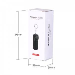 Personal security device manufacturer AAA battery 130db women self defense personal alarm keychain